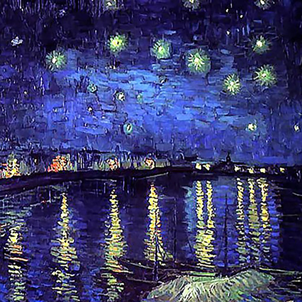 Nuit étoilée sur le Rhône Vincent Van Gogh